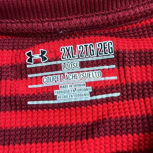 Under Armour Loose Waffle Knit Striped Sweater - Picture 2 of 5